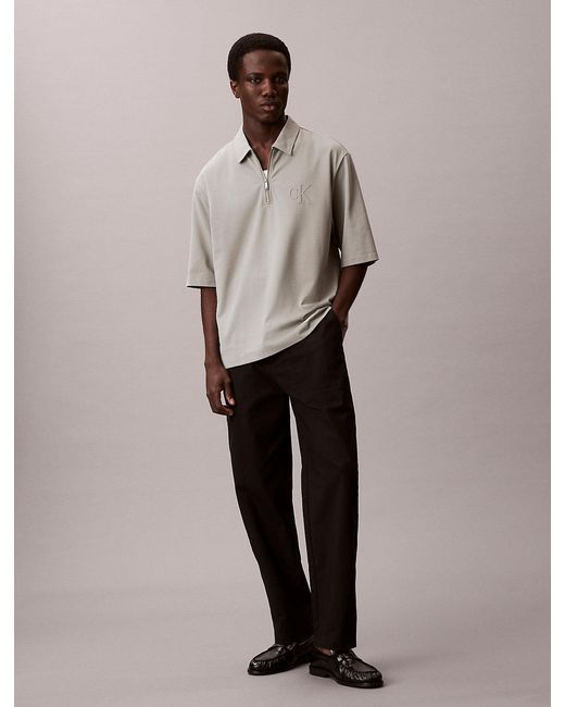Calvin Klein Natural Pima Cotton Polo Shirt for men