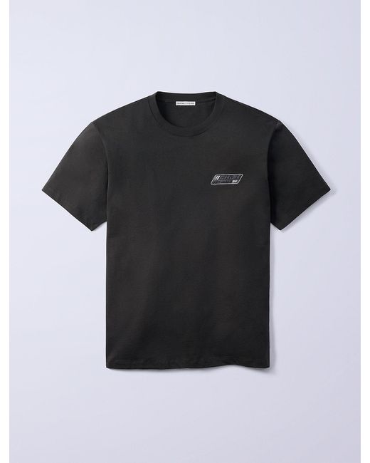 Calvin Klein Black Jung Kook For Logo Badge Relaxed T-Shirt for men