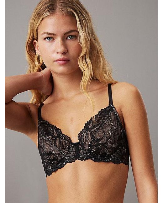 Calvin Klein Gray Full Coverage Bra Seductive Comfort