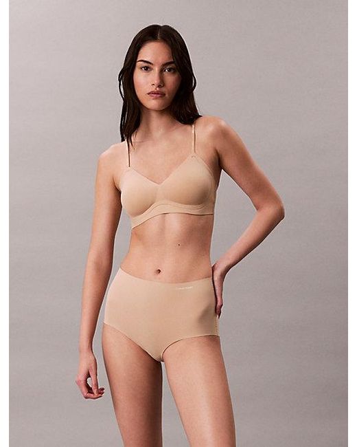 Calvin Klein Brown Lightly Lined Bralette Invisibles