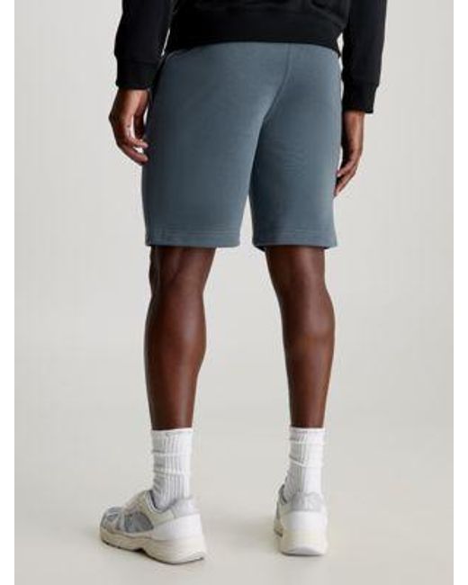 Shorts deportivos de felpa francesa Calvin Klein de hombre de color Blue