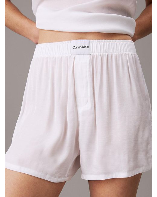 Calvin Klein Gray Cami And Shorts Pyjama Set - Pure Sheen