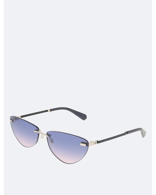 Calvin Klein White Cat Eye Sunglasses Ckj25208S