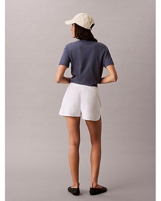 Calvin Klein Multicolor Jeans Towel Terry Dolphin Shorts