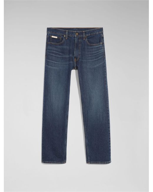 Calvin Klein Blue Standard Straight Fit Feldman Jeans for men