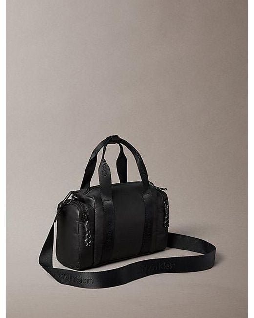 Calvin Klein Gray Water Repellent Crossbody Bag for men
