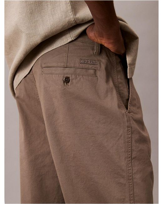 Calvin Klein Natural Calvin Klein Standard Straight Chino Pants for men