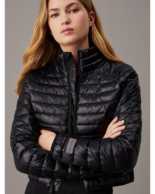 Calvin klein mid weight down jacket black clearance