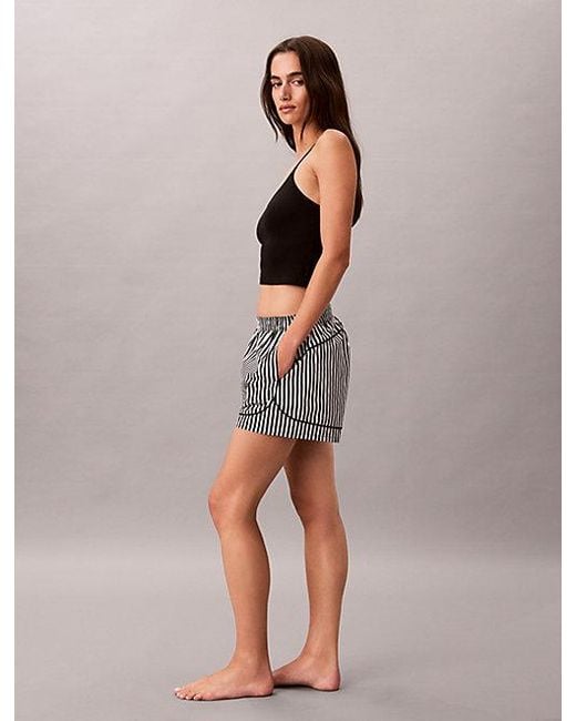 Calvin Klein Multicolor Pyjama Shorts Cotton Poplin