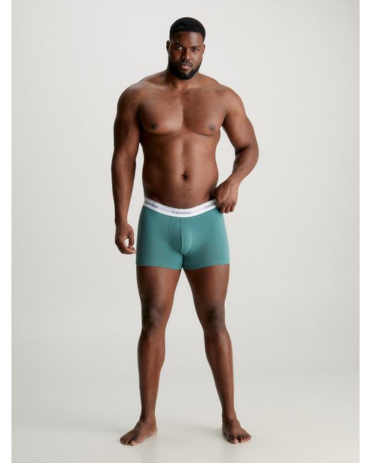 Lot de 3 boxers grande taille - Modern Cotton Calvin Klein pour homme en coloris Green