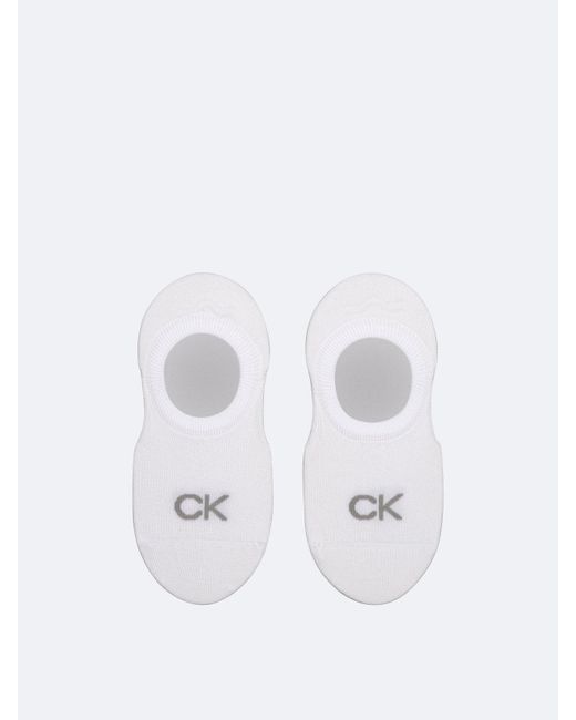 Calzini Invisibili di Calvin Klein in White