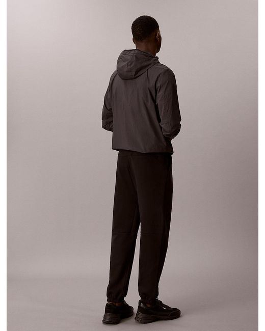 Calvin Klein Brown Cotton Blend French Terry Joggers for men