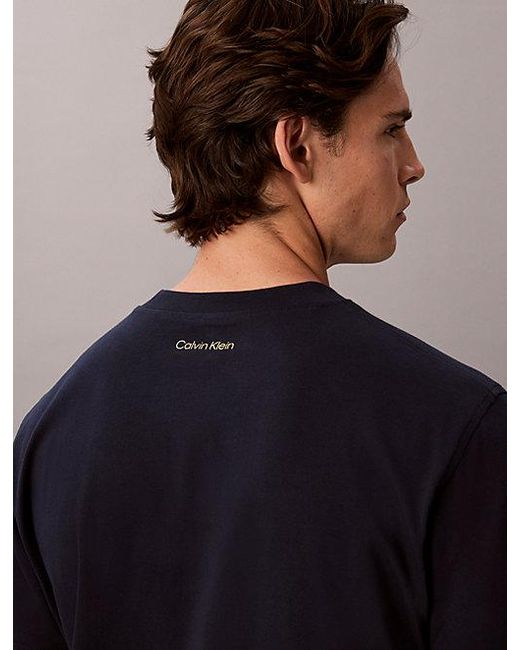 Calvin Klein Black Jeans Script Logo T-Shirt for men