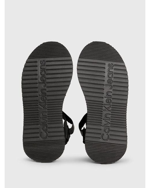 Calvin Klein Black Webbing Sandals