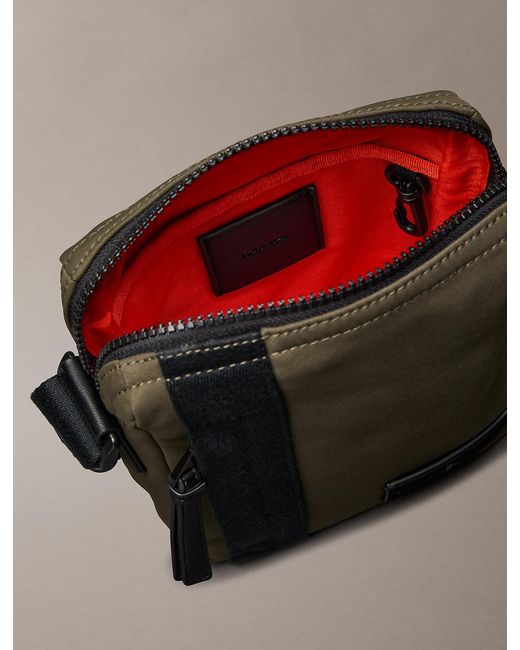 Calvin Klein Green Canvas Reporter Bag for men