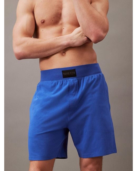 Calvin Klein Blue Pyjama Shorts - Intense Power for men