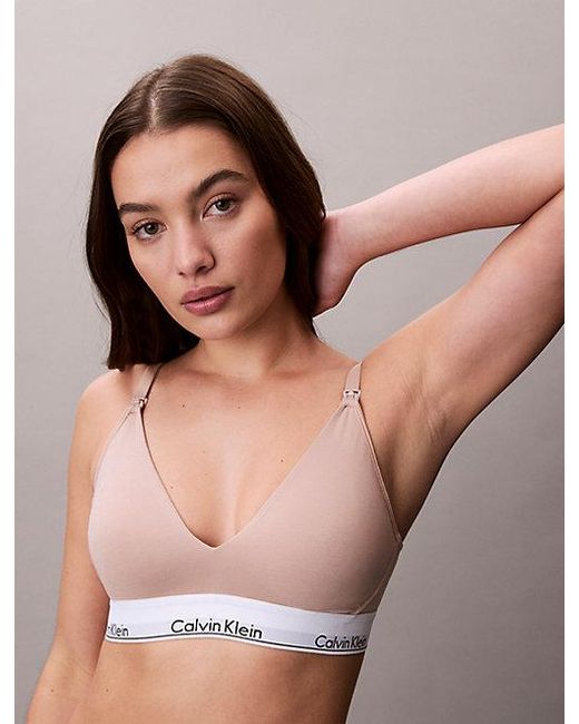 Calvin Klein Brown Maternity Bralette Icon Cotton Modal