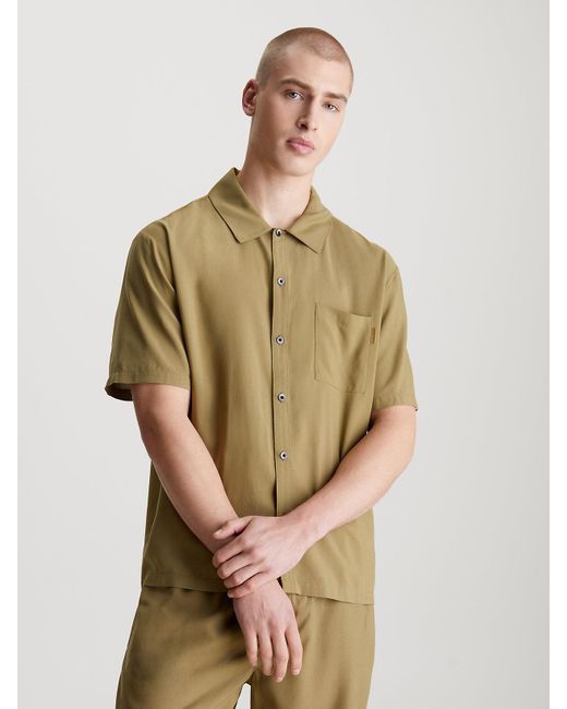 Calvin Klein Green Pyjama Top - Pure for men