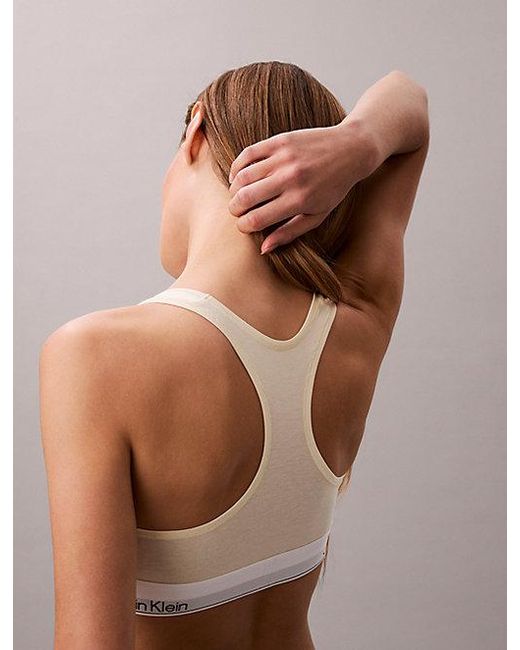 Calvin Klein Yellow Unlined Bralette Icon Cotton Modal