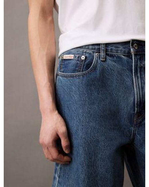 90's Regular Denim Shorts Calvin Klein de hombre de color Blue