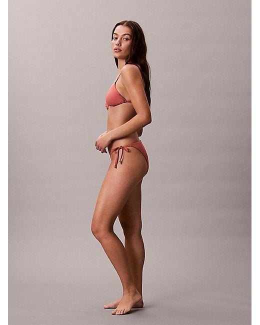 Calvin Klein Multicolor Triangle Bikini Top Ck Essentials