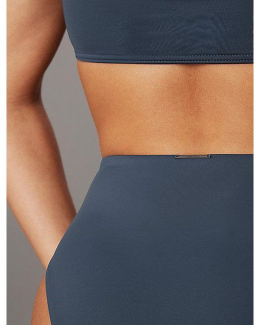 Calvin Klein Bandeau Bikinitop in het Brown