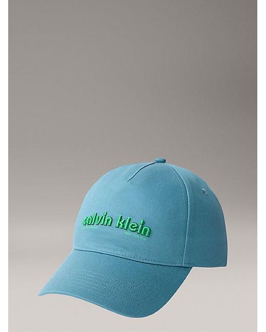 Calvin Klein Twill Pet Met Logo in het Blue voor heren
