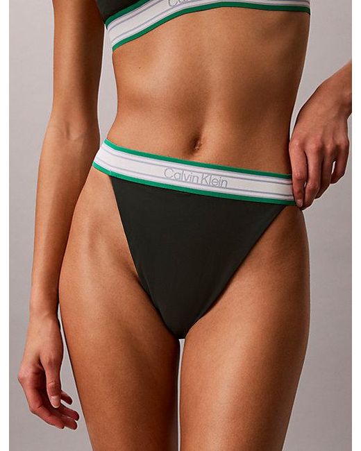 Calvin Klein Multicolor High Waisted Bikini Bottoms Ck Icon