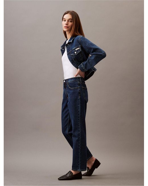 Calvin Klein Blue Original Straight Fit Jeans