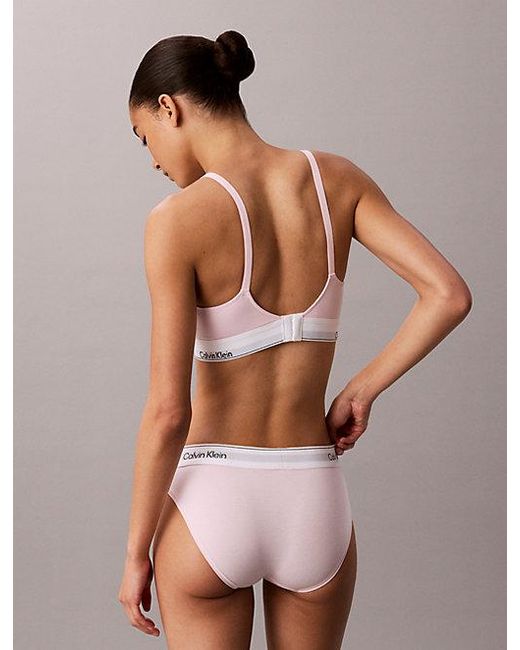 Calvin Klein Purple Maternity Bralette Icon Cotton Modal