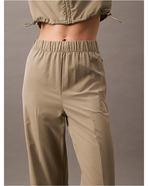 Calvin Klein Natural Calvin Klein Ck Sport Woven Mesh Pant