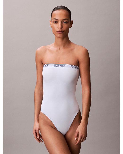 Calvin Klein White Shapewear Bodysuit