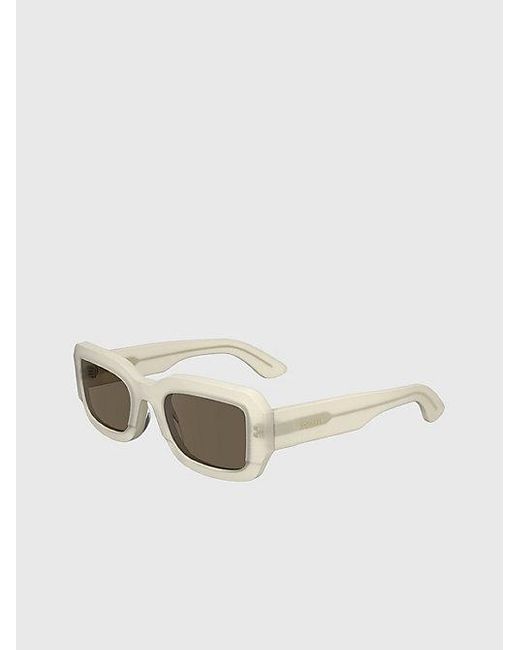 Calvin Klein Natural Modified Rectangle Sunglasses