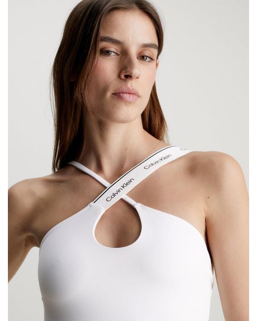 Maillot de bain dos-nu - CK Meta Legacy Calvin Klein en coloris White