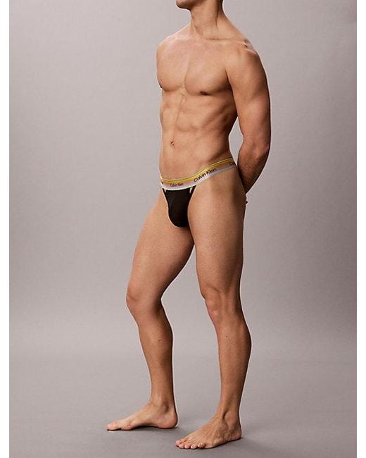 Calvin Klein Mesh String in het Brown voor heren