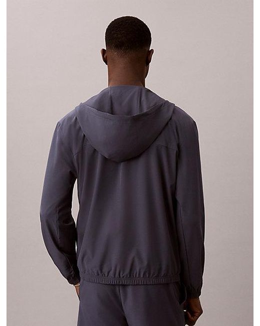 Calvin Klein Multicolor Sport Water Repellent Hooded Windbreaker for men