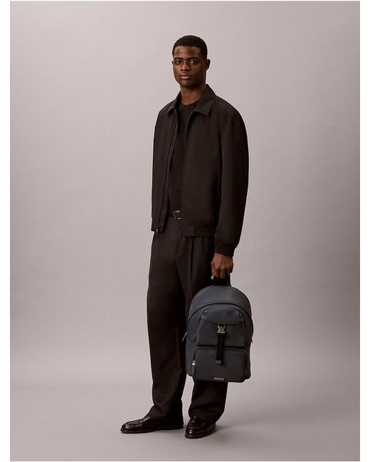Calvin Klein Blue Nylon Round Backpack for men