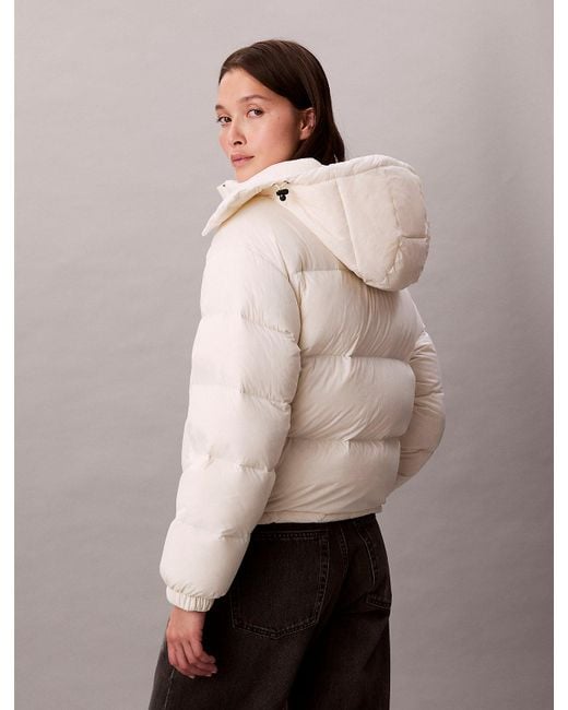 Calvin Klein Natural Short Down Puffer Jacket