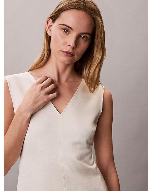 Calvin Klein Pink Textured Shine Mini Dress