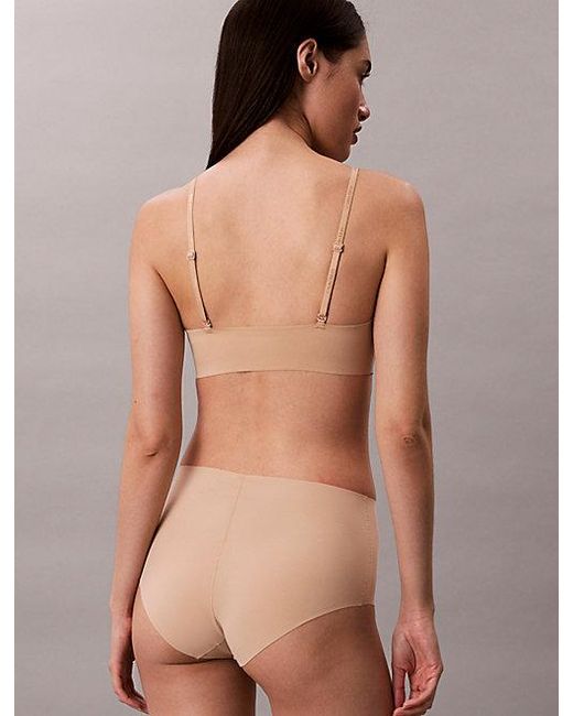 Calvin Klein Brown Lightly Lined Bralette Invisibles