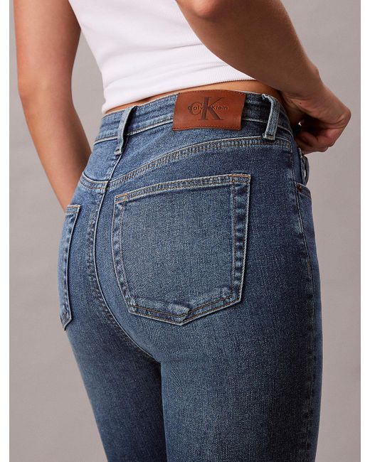 Calvin Klein Blue High Rise Skinny Jeans