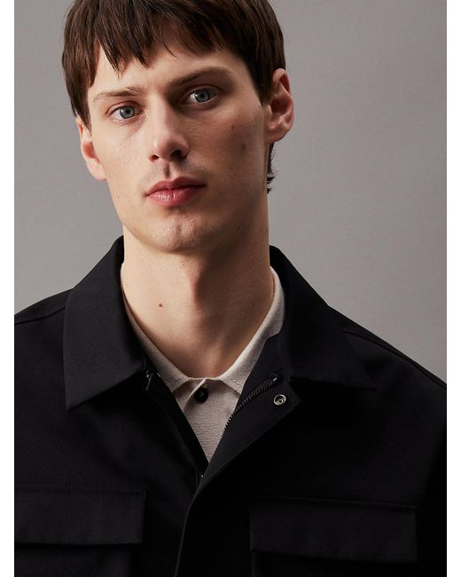 Calvin Klein Gray Thermo Tech Blouson Jacket for men