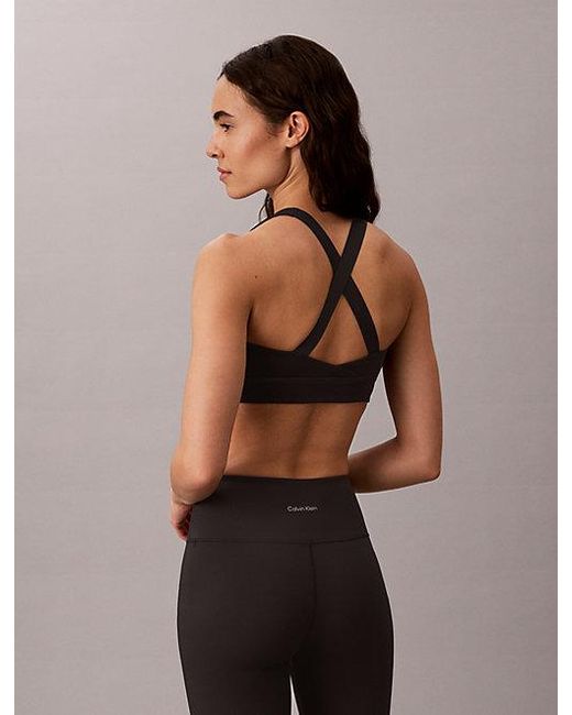 Calvin Klein Black Sport Quick Dry Medium Impact Sports Bra