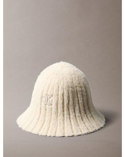Calvin Klein Natural Soft Knit Bucket Hat