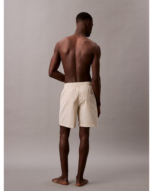 Short Relaxed En Popeline De Coton Calvin Klein pour homme en coloris Brown