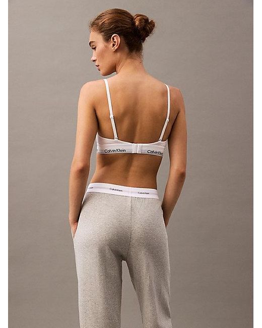 Calvin Klein Loungejoggingbroek - Modern Terry in het Gray