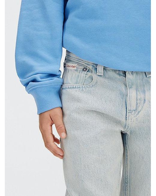 Calvin Klein Blue Jeans Mid Rise Straight Jeans for men