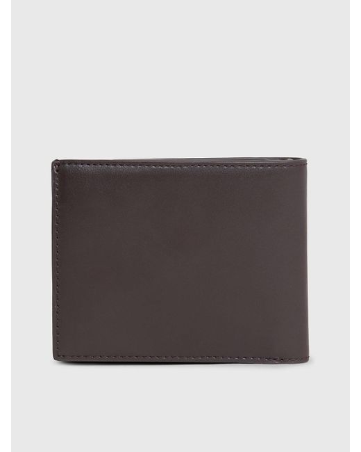 Calvin Klein Black Leather Rfid Billfold Wallet for men