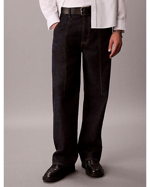 Calvin Klein White Jeans Baggy Utility Jeans for men