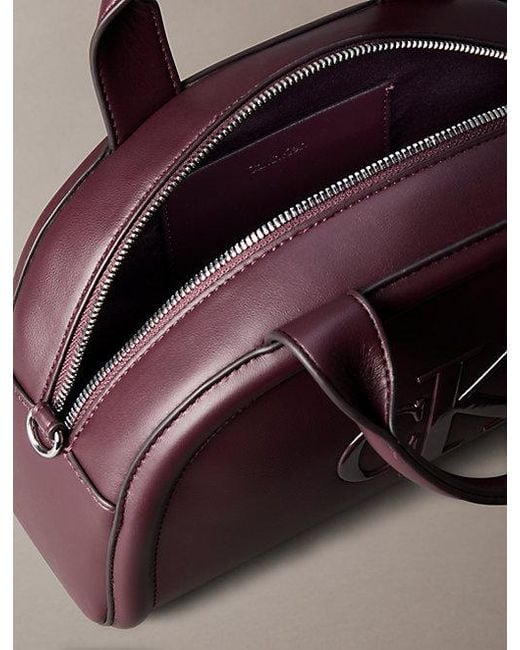 Calvin Klein Brown Signature Monogram Crossbody Bag